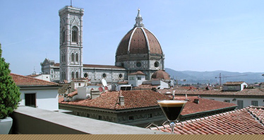 Magnifiek: IJskoffie op dakterras met uitzicht over Florence